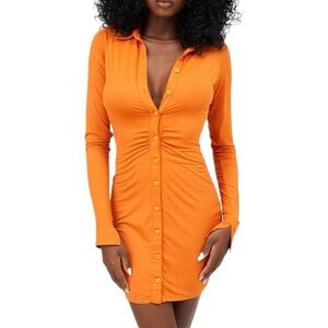 House of CB Orange Mini Dress